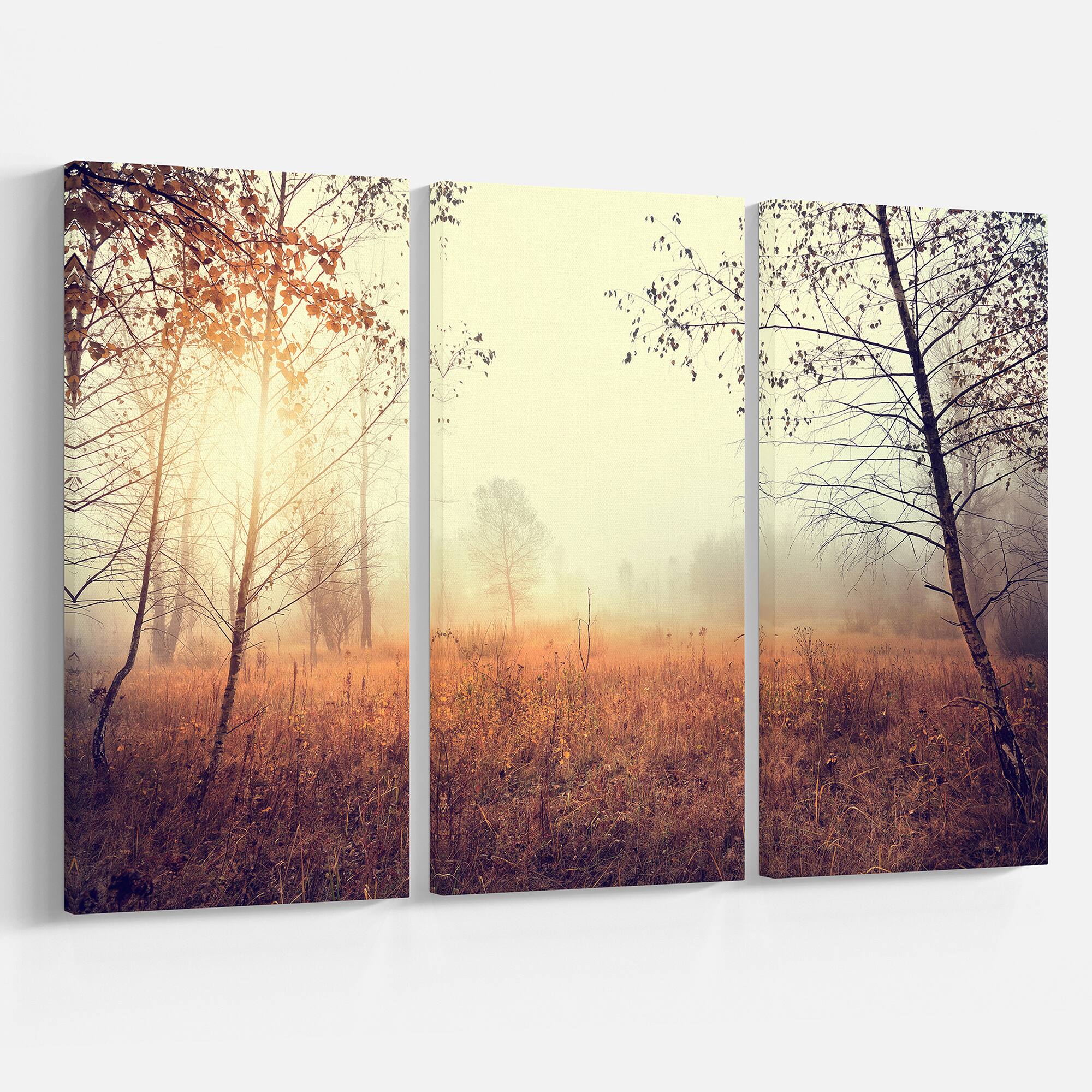 Designart - Charming Rural Field in Morning